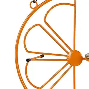 Grape Jelly Bird Feeder - Outdoor Hanging for Orioles & Hummingbirds 2 Close-up of a high quality glass bird feeder frame, showing powder-coated detail and construction