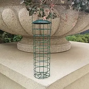 Wire Bird Feeder - Metal Suet Ball Feeder | Outdoor Hanging 1 attractive green bird feeder wire design