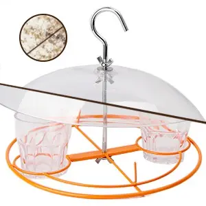Oriole Grape Jelly Bird Feeder - Weatherproof | Squirrel Proof | Easy Clean 6 Durable oriole grape jelly bird feeder made of thick plastic and stainless steel, built to withstand falls and rust