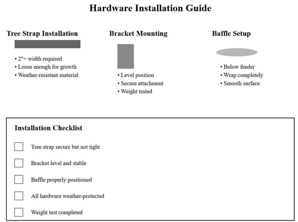 How to Hang a Bird Feeder on a Tree Trunk: Expert Guide 2025 5 Hardware Installation Details