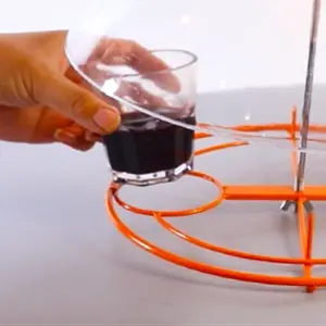 Oriole Grape Jelly Bird Feeder - Weatherproof | Squirrel Proof | Easy Clean 12 Step 4: Placing grape jelly cups into the oriole grape jelly bird feeder