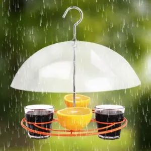 Oriole Grape Jelly Bird Feeder - Weatherproof | Squirrel Proof | Easy Clean 8 Weatherproof oriole grape jelly bird feeder with a roof to protect grape jelly and attract orioles, even in rain