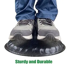 11.8" Large Platform Bird Feeder - Stainless Steel Mesh Tray 5 close-up of a sturdy mesh bird feeding tray with drainage holes to keep seeds dry