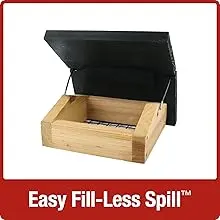 Upside Down Suet Bird Feeder - Cedar Wood, Easy Fill, 1 Cake Capacity 4 Upside down suet bird feeder, cedar wood, easy fill, spill-less design