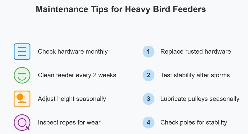 Hanging Heavy Bird Feeders Like a Pro: Secure Methods for Birdwatcher Success 8 maintenance tips for heavy bird feeders