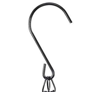 Hanging Suet Bird Feeder - Adjustable Chain, Outdoor Garden 2 metal hook hanging suet bird feeder accessory