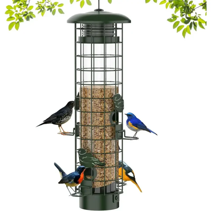 wild birds feeding metal squirrel proof bird feeder