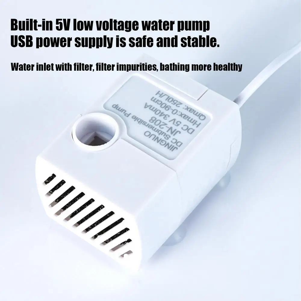 (Free Shipping) USB Automatic Bird Bath: Safe & Fun for Parrots 7 low voltage usb pump for automatic bird shower