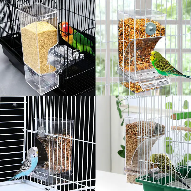 No Mess Automatic Bird Feeder 4 versatile no mess automatic bird feeder multiple cage setups